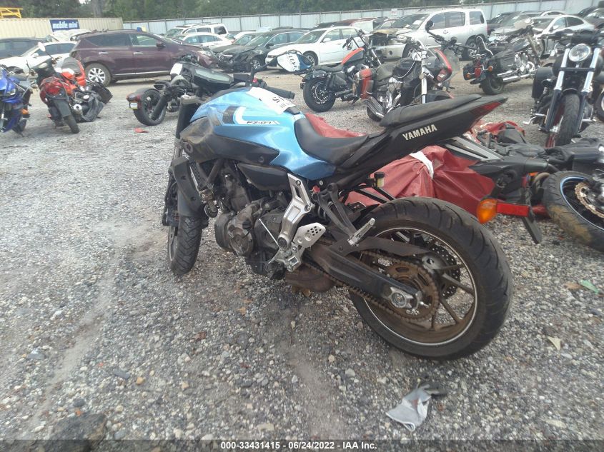 2017 YAMAHA FZ07 JYARM06E8HA012137