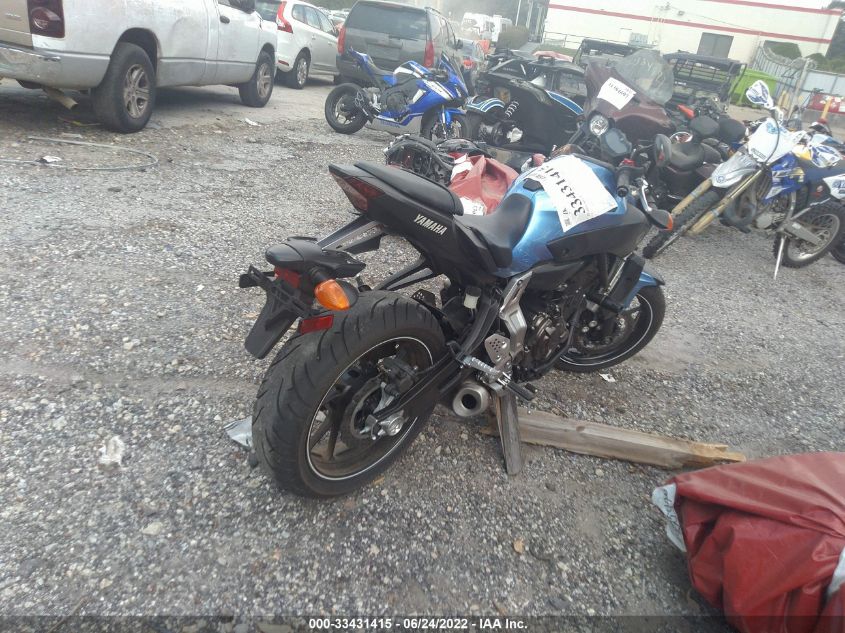 2017 YAMAHA FZ07 JYARM06E8HA012137