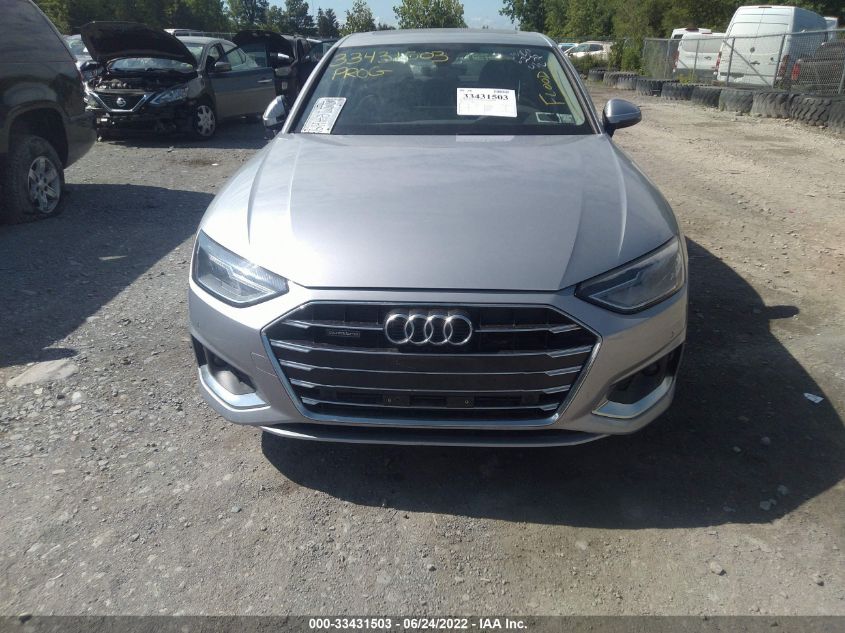 2021 AUDI A4 SEDAN PREMIUM WAUABAF41MA079674