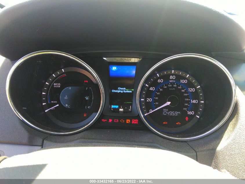 2014 HYUNDAI SONATA HYBRID HYBRID KMHEC4A47EA103449