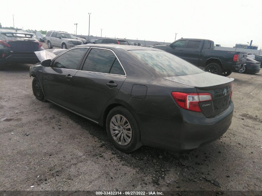 2013 TOYOTA CAMRY HYBRID LE/XLE 4T1BD1FK0DU069017