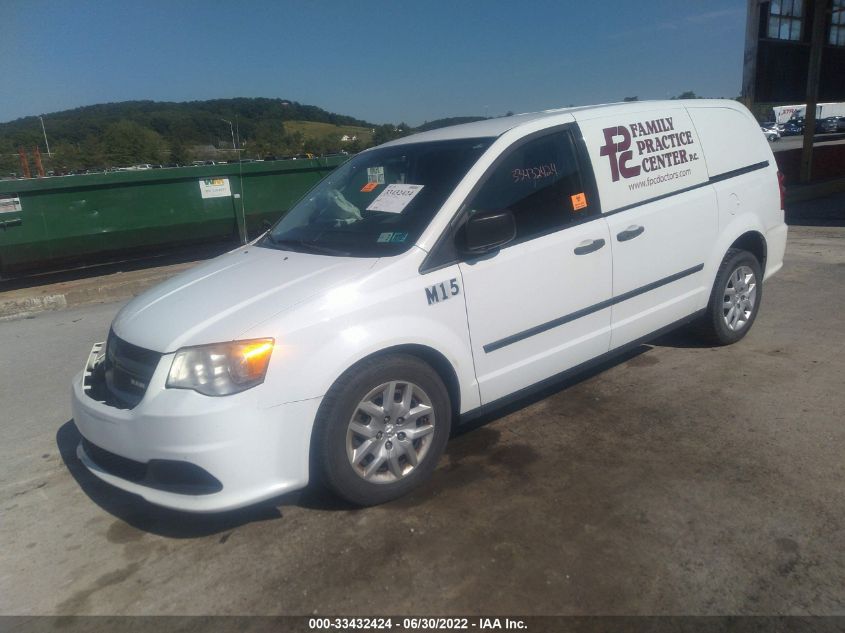 2014 RAM CARGO VAN TRADESMAN 2C4JRGAG6ER151016