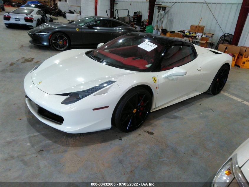 2013 FERRARI 458 ITALIA ZFF68NHA2D0190484