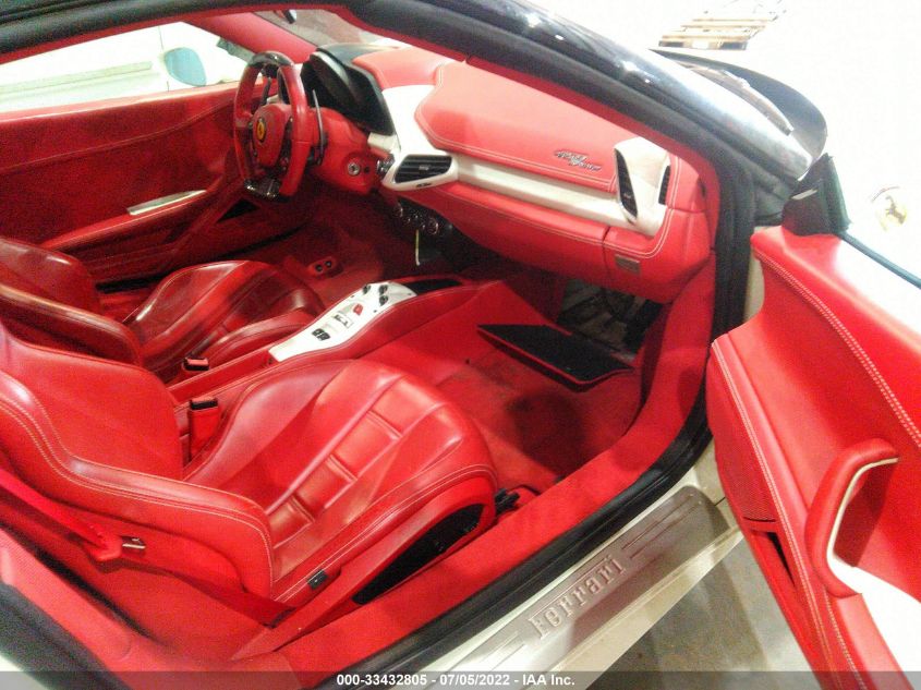 2013 FERRARI 458 ITALIA ZFF68NHA2D0190484