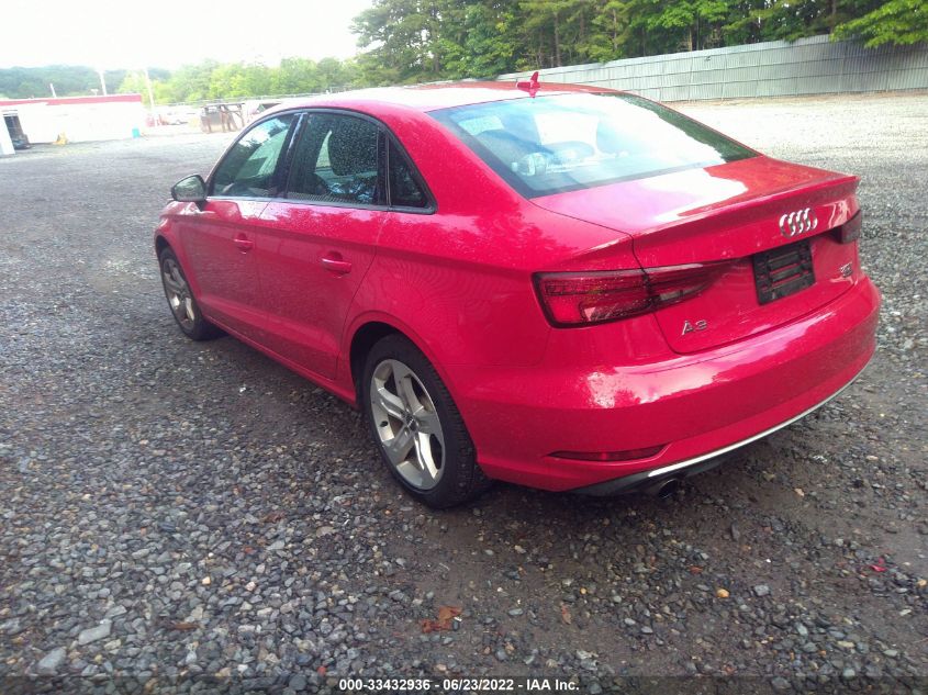 2018 AUDI A3 SEDAN PREMIUM/TECH PREMIUM WAUB8GFF7J1003606