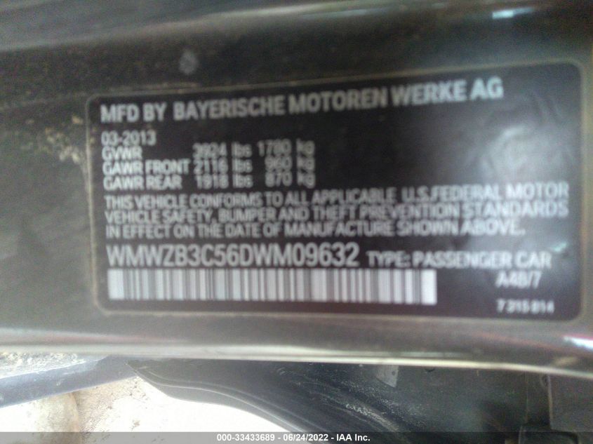 2013 MINI COOPER COUNTRYMAN WMWZB3C56DWM09632