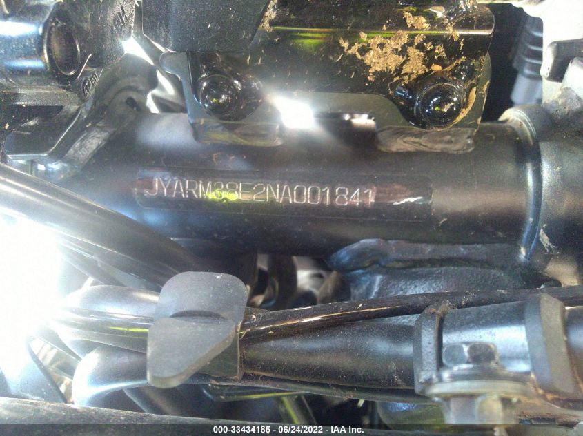 2022 YAMAHA YZFR7 JYARM38E2NA001841