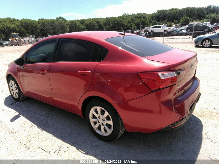 2013 KIA RIO LX KNADM4A37D6216904