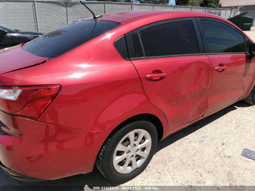 2013 KIA RIO LX KNADM4A37D6216904