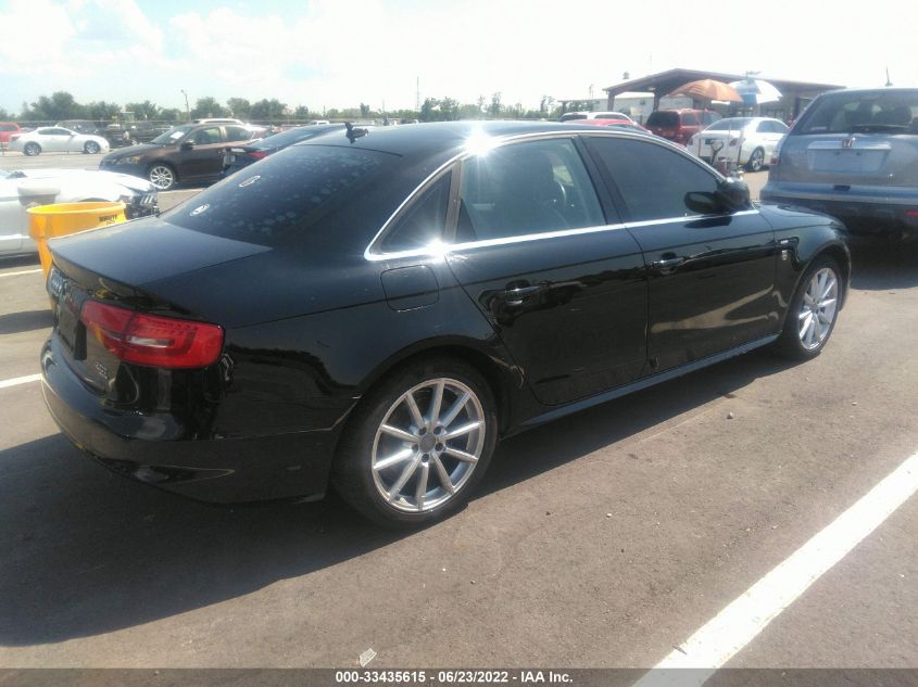 2014 AUDI A4 PREMIUM PLUS WAUFFAFL2EN036747