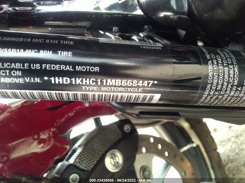 2021 HARLEY-DAVIDSON FLTRX 1HD1KHC11MB668447