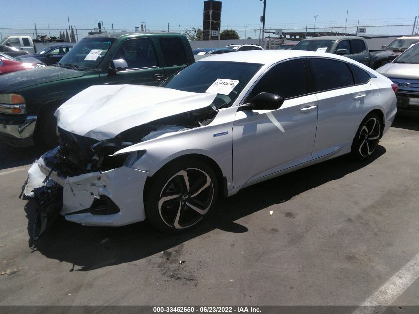 2022 HONDA ACCORD HYBRID SPORT 1HGCV3F29NA010604