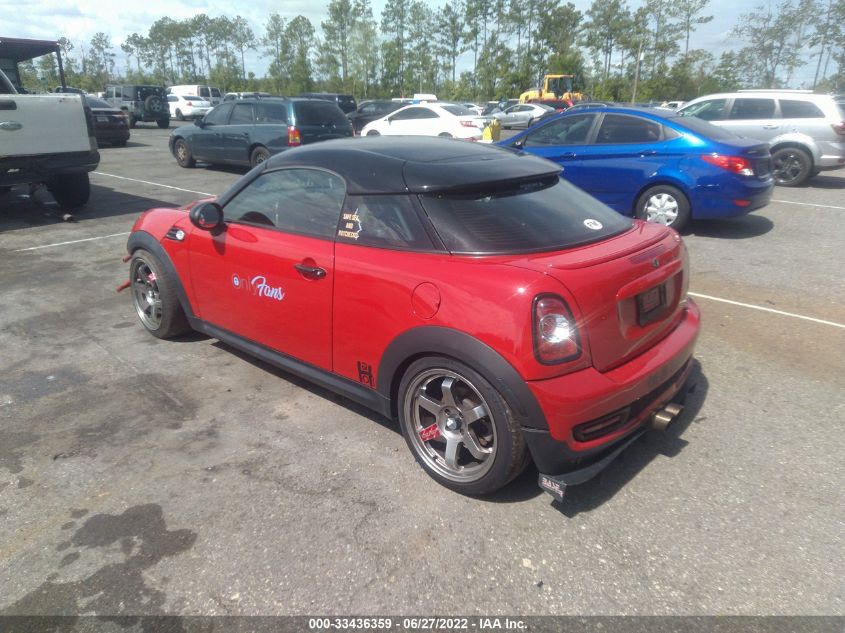 2013 MINI COOPER COUPE S WMWSX3C58DT772535