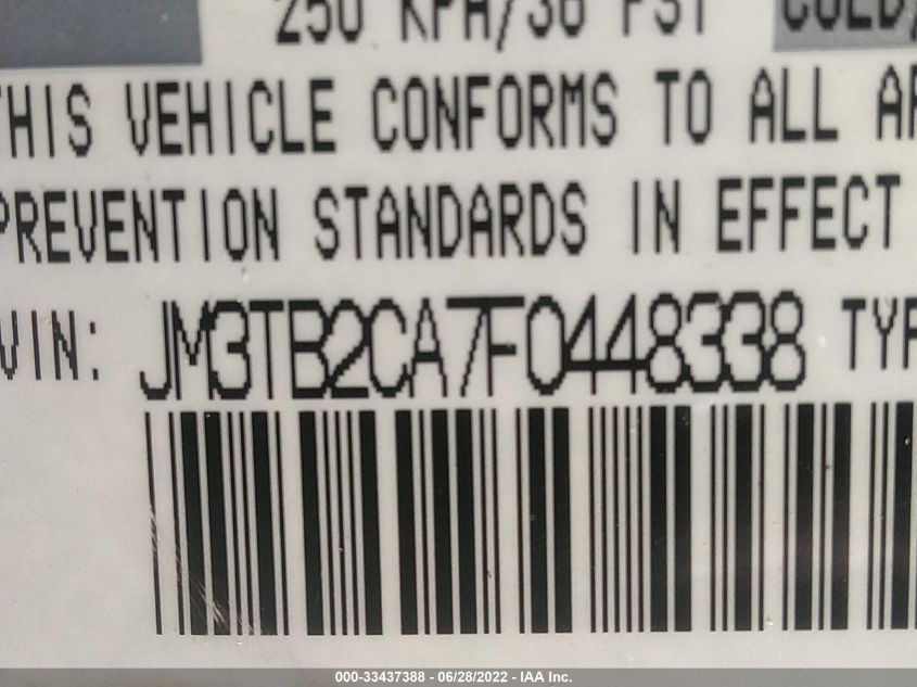 2015 MAZDA CX-9 TOURING JM3TB2CA7F0448338