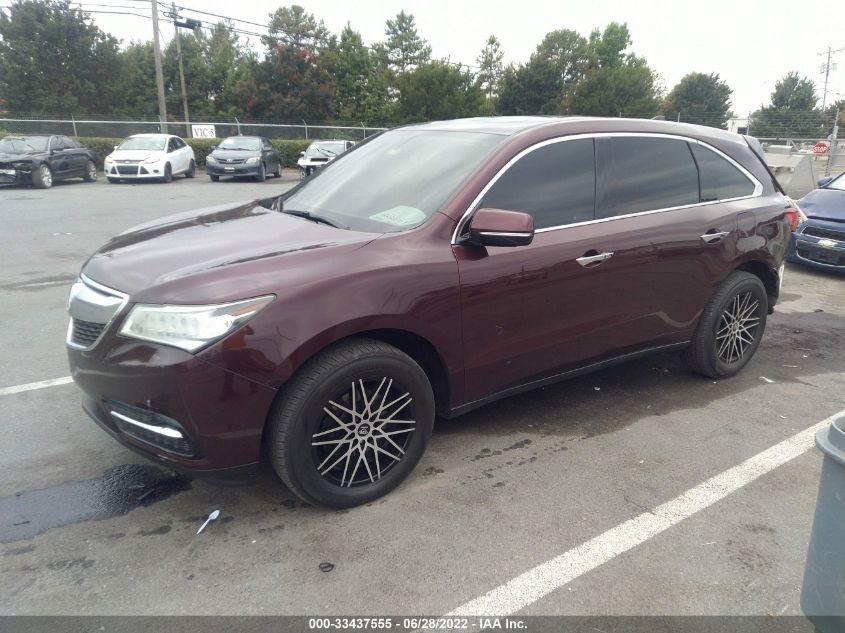 2015 ACURA MDX 5FRYD4H26FB030293