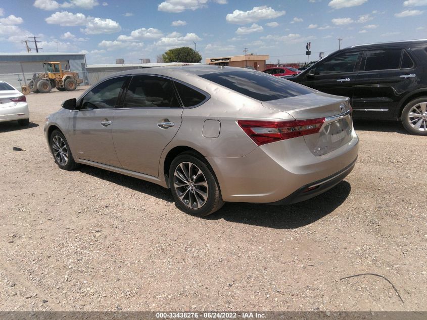 2016 TOYOTA AVALON HYBRID XLE PLUS 4T1BD1EB9GU052450