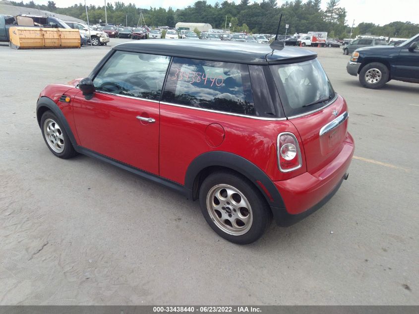 2013 MINI COOPER HARDTOP WMWSU3C59DT680701