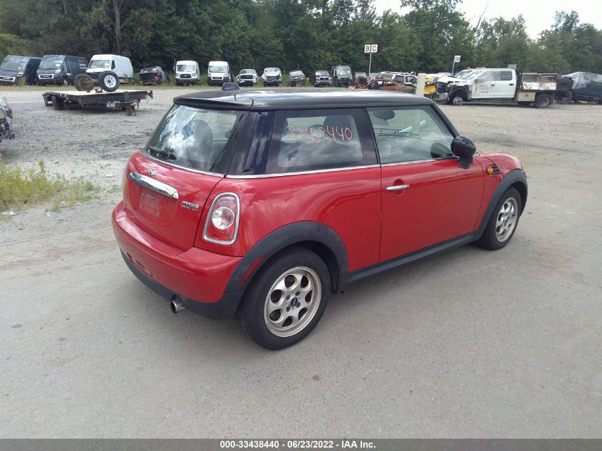 2013 MINI COOPER HARDTOP WMWSU3C59DT680701