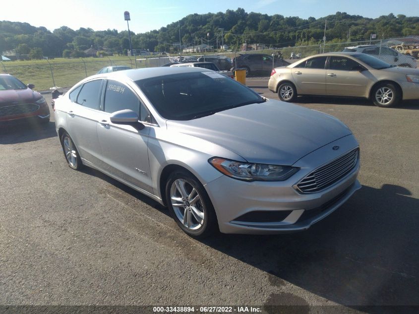 2018 FORD FUSION HYBRID SE - 3FA6P0LUXJR161905