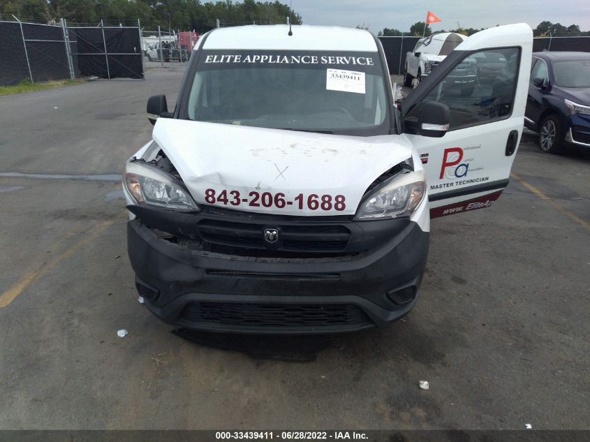 2017 RAM PROMASTER CITY CARGO VAN ZFBERFAB7H6F20774