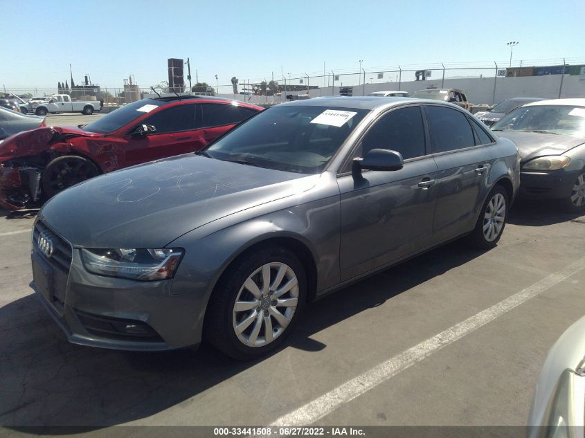 2014 AUDI A4 PREMIUM WAUAFAFL4EN033858