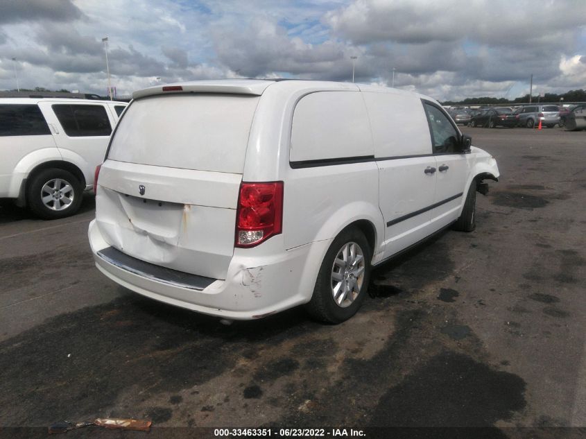 2014 RAM CARGO VAN TRADESMAN 2C4JRGAG3ER416412