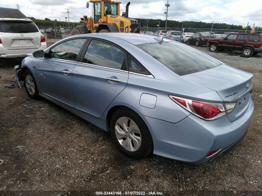 2013 HYUNDAI SONATA HYBRID KMHEC4A44DA087211