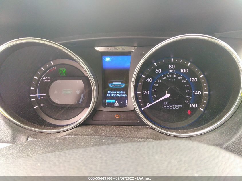 2013 HYUNDAI SONATA HYBRID KMHEC4A44DA087211