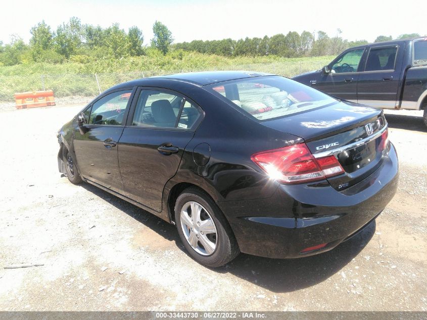 2013 HONDA CIVIC SDN LX 2HGFB2F53DH544935