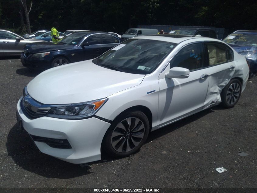 2017 HONDA ACCORD HYBRID EX-L JHMCR6F5XHC028387