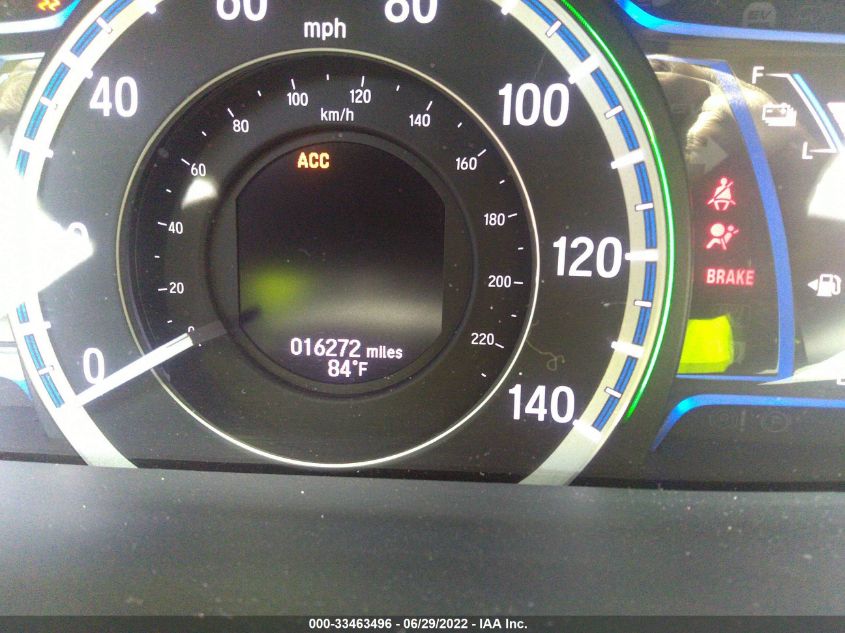 2017 HONDA ACCORD HYBRID EX-L JHMCR6F5XHC028387
