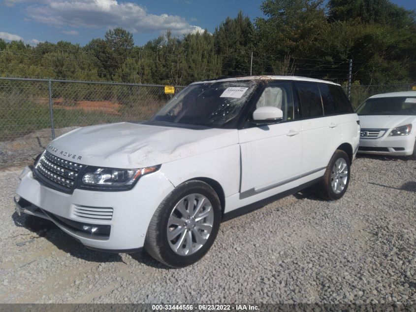 2016 LAND ROVER RANGE ROVER HSE SALGS2VF6GA268064