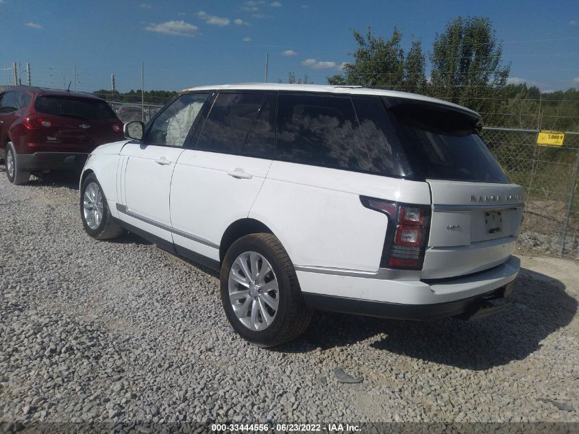 2016 LAND ROVER RANGE ROVER HSE SALGS2VF6GA268064