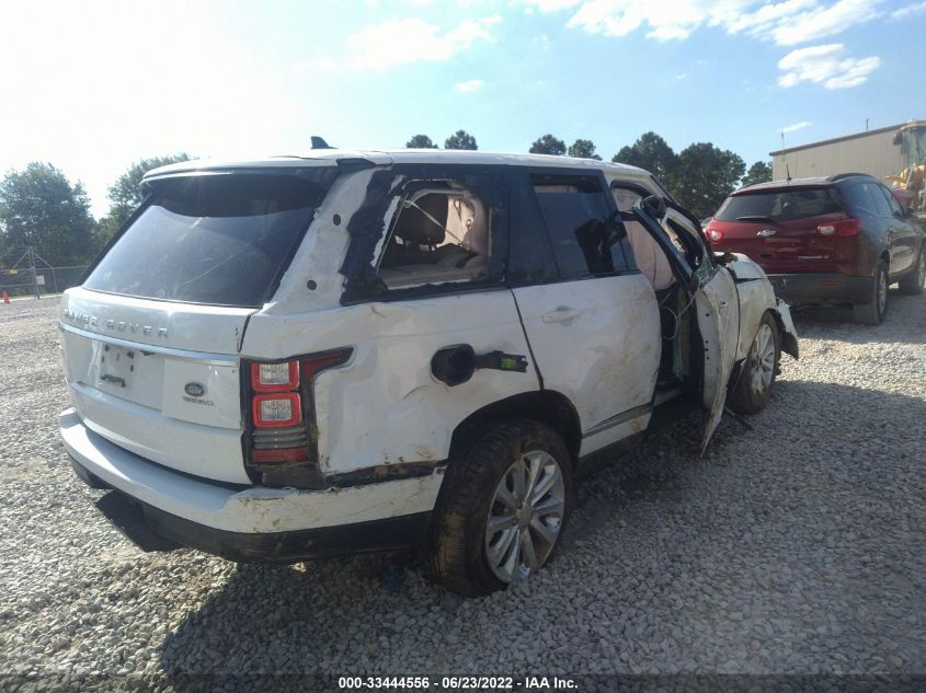 2016 LAND ROVER RANGE ROVER HSE SALGS2VF6GA268064