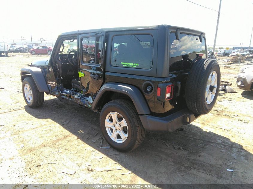 2018 JEEP WRANGLER UNLIMITED SPORT S 1C4HJXDN7JW145243