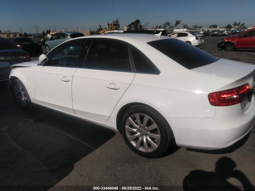 2013 AUDI A4 PREMIUM WAUBFAFL4DN043552