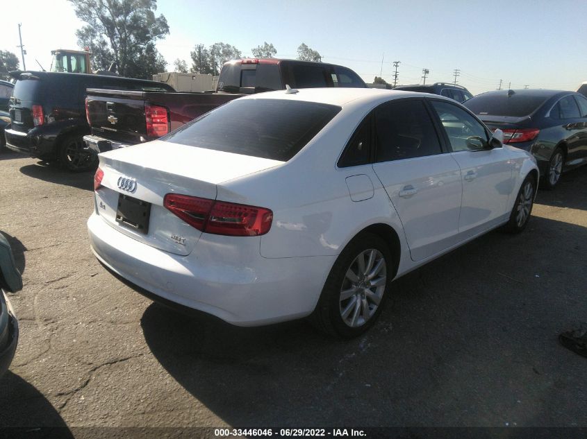 2013 AUDI A4 PREMIUM WAUBFAFL4DN043552