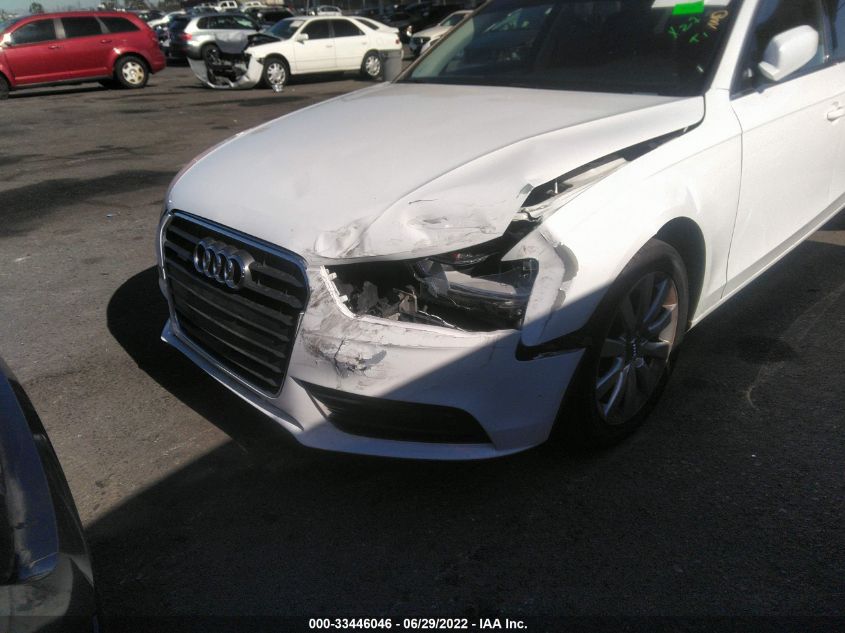 2013 AUDI A4 PREMIUM WAUBFAFL4DN043552