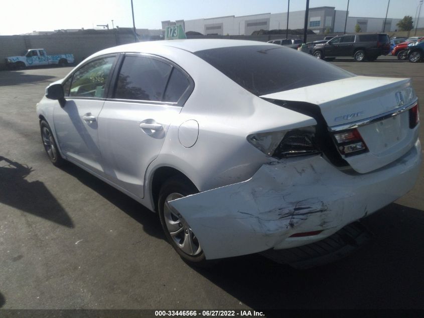 2013 HONDA CIVIC SDN LX 19XFB2F52DE226847