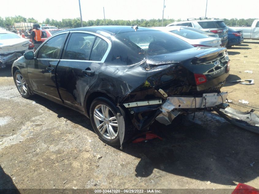 2013 INFINITI G37 SEDAN X JN1CV6AR1DM354965