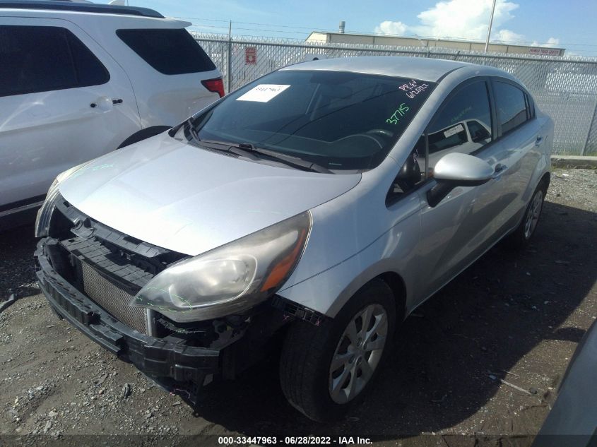 2014 KIA RIO LX KNADM4A31E6414511