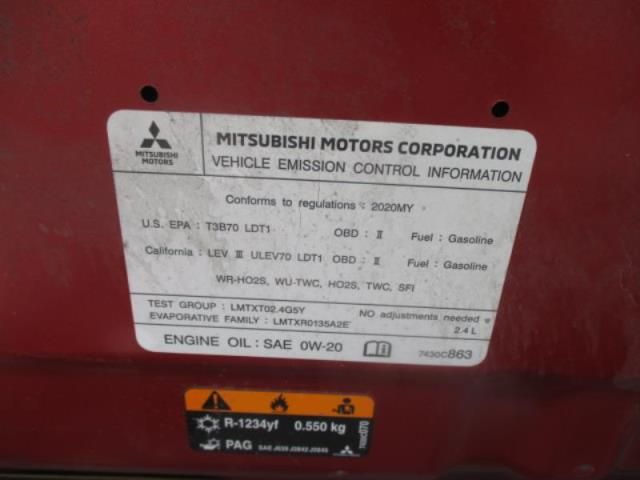 2020 MITSUBISHI OUTLANDER SE/SEL/LE JA4AD3A37LZ031002