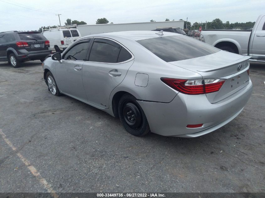 2013 LEXUS ES 300H HYBRID JTHBW1GG0D2008527