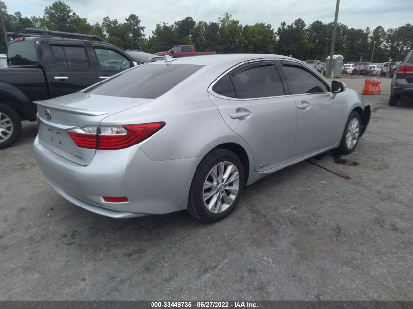 2013 LEXUS ES 300H HYBRID JTHBW1GG0D2008527