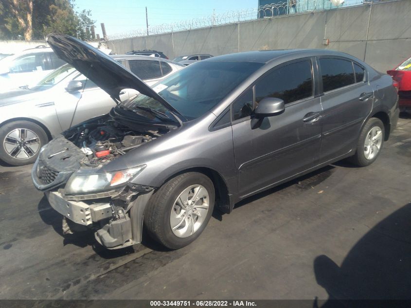 2013 HONDA CIVIC SDN LX 19XFB2E56DE086996