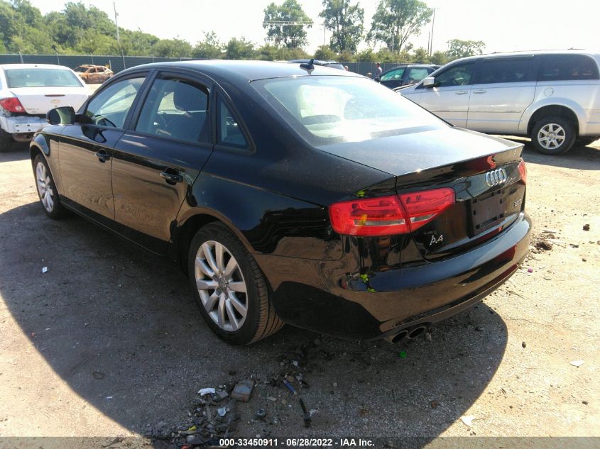 2013 AUDI A4 PREMIUM WAUAFAFL1DN026851