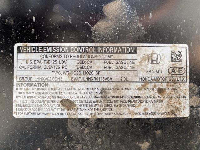 2020 HONDA CIVIC SPORT 19XFC2F81LE015385