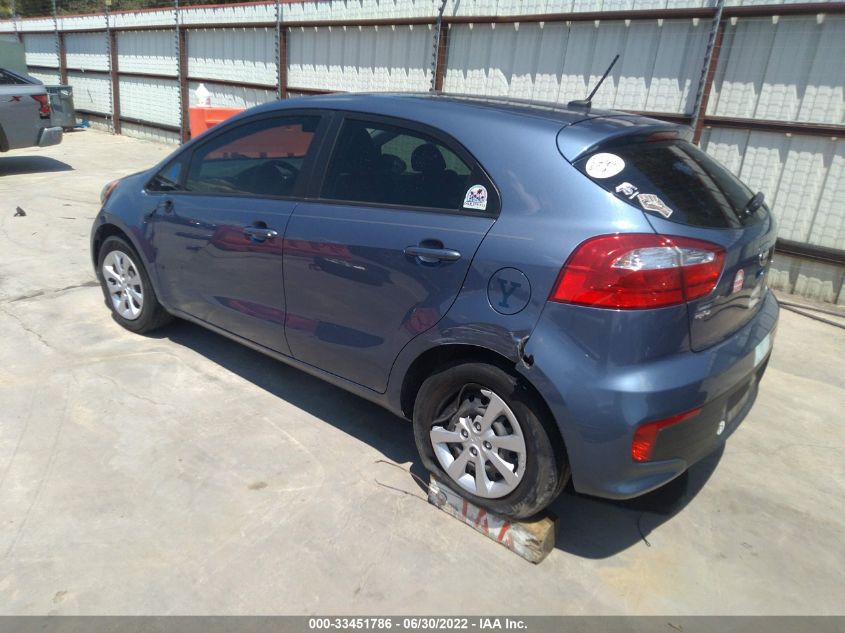2016 KIA RIO LX KNADM5A36G6666070