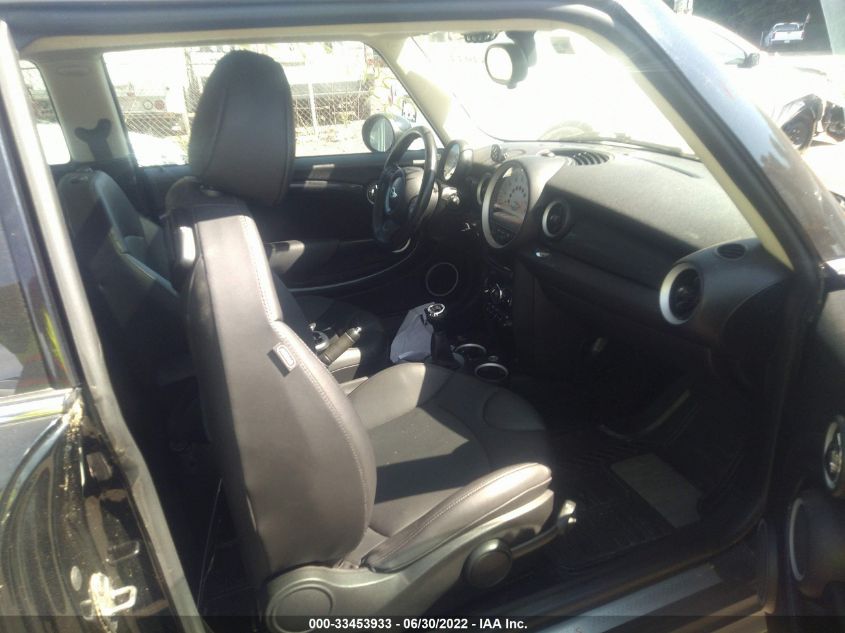 2013 MINI COOPER HARDTOP S WMWSV3C53DT476487