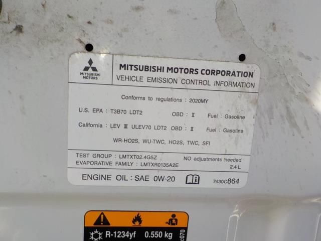2020 MITSUBISHI OUTLANDER SE/SEL/LE JA4AZ3A36LZ027301